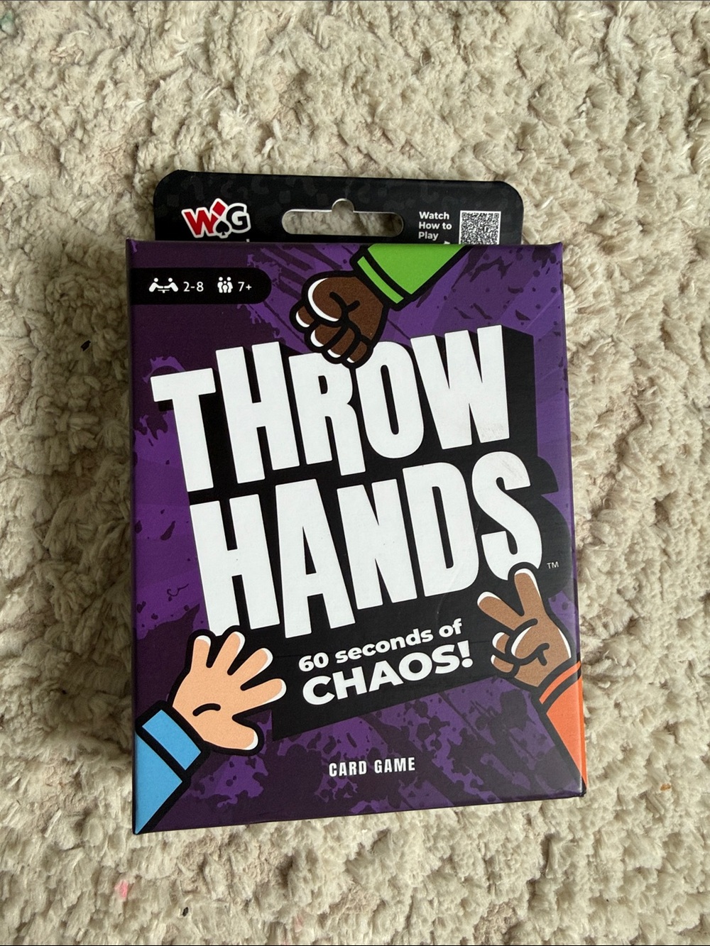 Throw Hands Card Game by WIG (NWT)